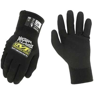 Image de Mechanix Wear: Gants de travail thermiques SpeedKnit avec revêtement en nitrile Tactiles, isolés, haute résistance à l&#039;abrasion et performance préhension sec (noir, taille XL)