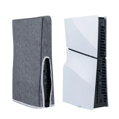 Image de Mcbazel PS5 Slim Dust Cover Anti Scratch Housse de Protection Poussière pour Playstation 5 Digital/Disc Game Console Gris