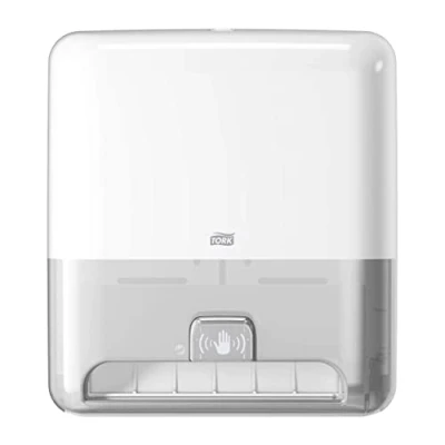 Image de Tork Matic, Distributeur Murale pour Rouleau d&#039;essuie Mains avec capteur Intuition Blanc H1, Distribution Feuille à Feuille, Gamme Elevation, 551100