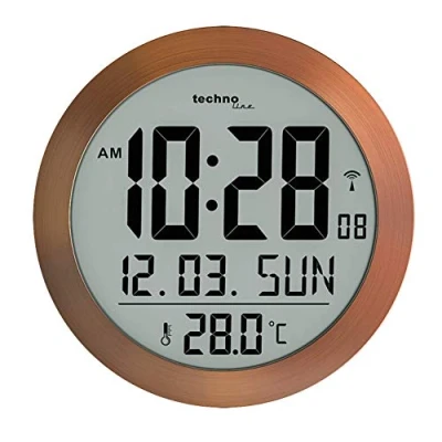 Image de Technoline Horloge Murale numérique Radio pilotée WS 8038