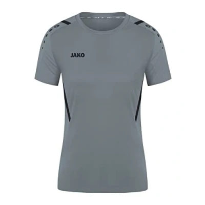 Image de JAKO Challenge Tshirt imprimé, Femme, Taille: 40, Grauschwarz