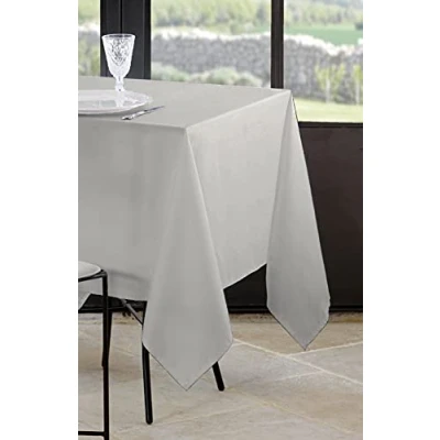 Image de Stof Nappe Taille 145x240 cm 100% Polyester Couleur Lin Modèle Nelson Rectangulaire Linge de Table Lavable 30 Qualité Exceptionnelle