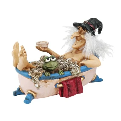 Image de Design Toscano QL30604 Statues de Bewitching Witches Chaudron beauté Multicolore 7,5 x 12,5 cm