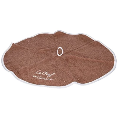 Image de Essuie main DOUCEUR D&#039;INTERIEUR Rond (0) 60 cm Eponge brodee cuistot Couleur Taupe