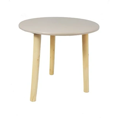 Image de table décorative en bois, 30 x cm, couleur : taupe, petite d&#039;appoint, basse, de canapé, tabouret à fleurs