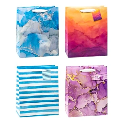 Image de TSI Sac cadeau Série ART DESIGN, lot de 12, taille : grand (32 x 26 13,5 cm), N d&#039;art. 85317