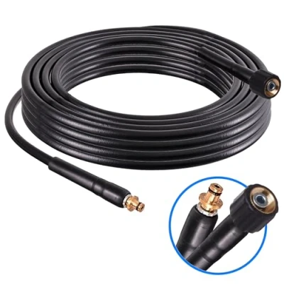 Image de TECHKAR Tuyau d&#039;Extension pour Nettoyeur Haute Pression de Rechange 15 m Ancien Modèle Adaptateur M22x10 mm 200 Bar Accessoires Karcher K2 K3 K4 K5 K6 K7 Home Series