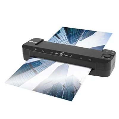 Image de Plastifieuse A3 A4 A5 A6 A7 Pro Ultra Rapide à Chaud et Froid jusqu’à 2x150 microns avec Température Réglable pour Usage Professionnel Intensif