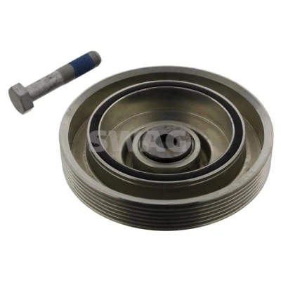 Image de SWAG 62 93 3809 Poulie Damper 6PK 153 5 avec vis PEUGEOT: 206 3/5 portes, Partner I Van, Combispace, CITROËN: Berlingo / First