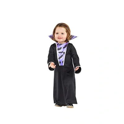 Image de amscan 9914751 Déguisement d&#039;Halloween de vampire violet pour petite fille, âge : 18 24 mois