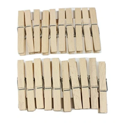 Image de efo Pinces à Linge en Bois Multi usages pour Vêtements et Créations Corde Jeu de Robustes 20 pcs