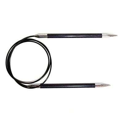 Image de KnitPro Royale Tricoter Circulaire Fixe, Bouleau/en Laiton, Multicolore, 40 cm x 6.50 mm
