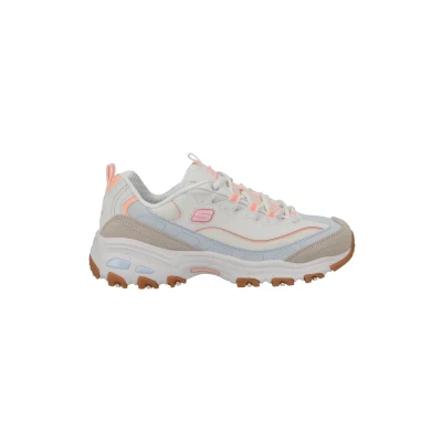 Image de Skechers Femme D&#039;Lites Bold Views, Natural Leather/Mesh/Multi Trim, 56 EU