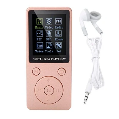 Image de Lecteur MP3 Baladeur MP4 Portable de Musique Vidéo E Book Radio Support Carte mémoire 32 Go(Rose)