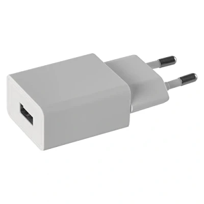 Image de EMOS V0122 Chargeur USB avec 1 Sortie, Bloc d&#039;alimentation Basique Courant de Sortie A pour téléphone Portable, Smartphone, Tablette, liseuse, Appareil Photo, Lecteur MP3, Blanc