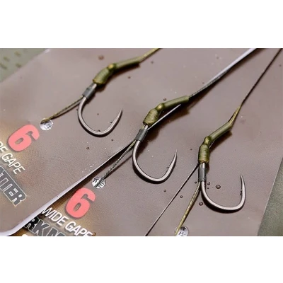 Image de Korda Onderlijn Carp Rig Barbed (incl Extenda Stops) Taille : crochet 4 Wide Gape Foncé Matter 20lb