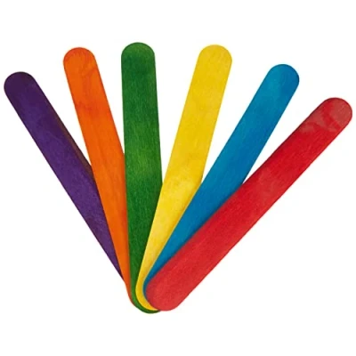 Image de GLOREX Lot de spatules en Bois, Multicolore, 18 x 150mm