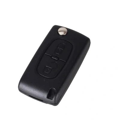 Image de Coque Clé Compatible Citroen C2 C3 C4 C5 C6 C8 Xsara Picasso Berlingo Peugeot 207 307 308 407 408 3008 5008 Partner 807 1007 Fiat ULYSSE (2 Boutons Citroen, VA2 CE0523)
