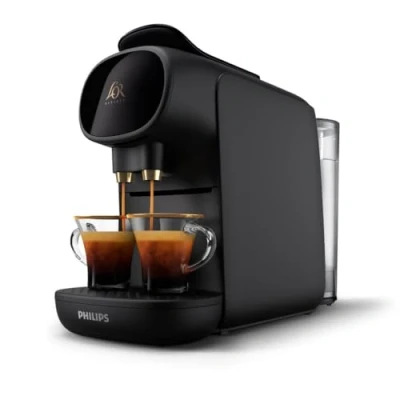 Image de L&#039;OR Barista Machine à Café capsules Système Double Dose, 19 Bars, Compatible Nespresso, Reconnaissance Capsule, Plateau Récolte Gouttes Ajustable, Piano Noir (LM9012/66)