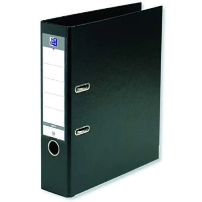 Image de OXFORD Classeur à Levier Smart Pro+ A4XL Dos 80mm 2 Anneaux Couverture Polypro Rembordée Noir