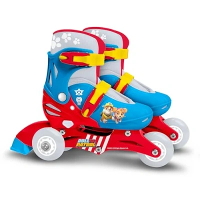 Image de STAMP Tri Paw Patrol Adjustable Two in One 3 Wheels Skate Size 27 30, Rollers en Ligne, PA450301, Blue, Tailles