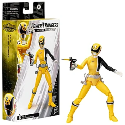 Image de Power Rangers Lightning collection S.P.D. Figurine de Ranger jaune 15,2 cm avec accessoires pour jouets à partir 4 ans