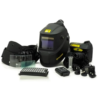 Image de dba_ESAB Savage A40 + PAPR Air Casque de soudage professionnel automatique 1/1/2, Noir