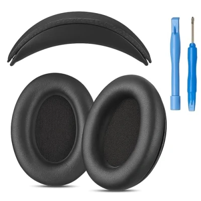Image de Coussinets d&#039;oreille et bandeau de rechange pour casque Bose Around Ear 2 (AE2), sans fil (AE2w) SoundTrue (AE) Non compatible avec d&#039;autres casques