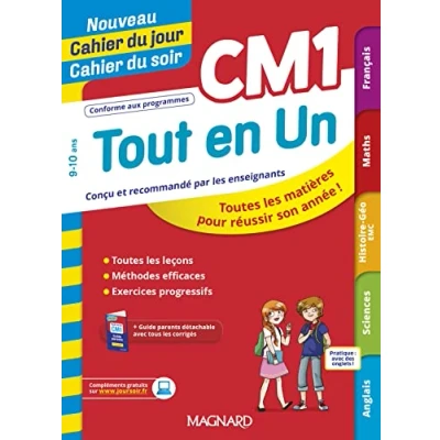 Image de Tout en Un CM1 Leçons, méthodes et exercices Nouveau Cahier du jour soir Livre d’occasion Bon