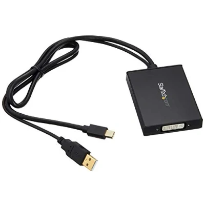Image de StarTech.com Adaptateur Mini DisplayPort vers DVI Dual Link Convertisseur Vidéo d&#039;Écran Actif D Alimentation USB Noir Neuf