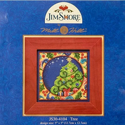 Image de Mill Hill Kit de Broderie au Point Croix Jim Shore Motif d&#039;arbre 12,7 x cm