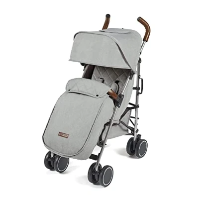 Image de Ickle Bubba Discovery Poussette portative légère de 6 mois à 4 ans Capot UPF 50, housse pluie, doublure siège et chancelière (Gris, Prime)