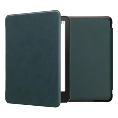 Image de kwmobile Coque Liseuse Compatible avec Amazon Kindle Paperwhite (12. Gen 2024) / Colorsoft à Rabat Magnétique en Simili Cuir pour pétrole