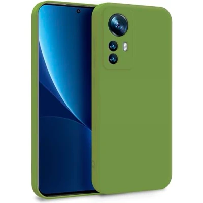 Image de MyGadget Coque pour Xiaomi 12 12x Case Silicone Souple &amp; Soft Doublure Microfibre Cover TPU Protection Extra Fine Légère Vert