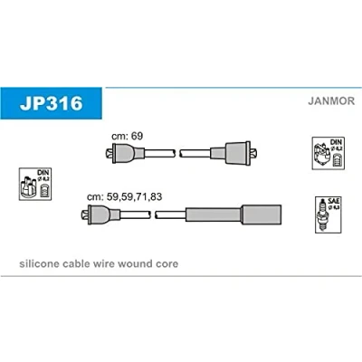 Image de JANMOR JP316 Jeu De Fils d&#039;Allumage
