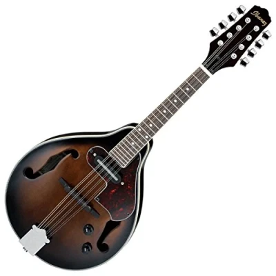 Image de Ibanez M510E DVS mandoline avec système de micros Sunburst étui pour violon Foncé