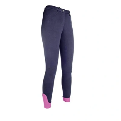 Image de HKM Pantalon d&#039;Équitation Kate Genoux Silicones Bleu foncé EU 40