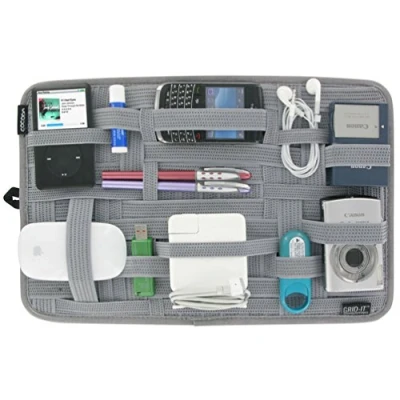 Image de Cocoon GRID IT Organisateur de poche avec sangles élastiques/système d&#039;organisation fermeture éclair et boucle/gris 38,4x1x24,4cm