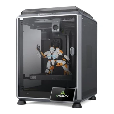 Image de Creality K1C 3D Imprimante Officielle 2024 Nouvelle, Haute Vitesse 600mm/s, Caméra AI, Nivellement Automatique, Prend en Charge Les Filaments Fibre de Carbone，220x220x250mm Taille l’Impression