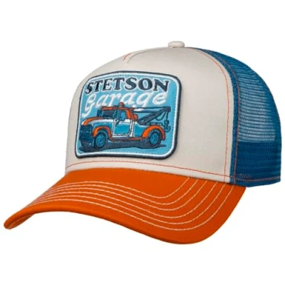 Image de STETSON Casquette Trucker Towing Service Homme de Baseball Mesh Snapback, avec visière, visière Hiver Automne Printemps Été été Taille Unique Small Bleu