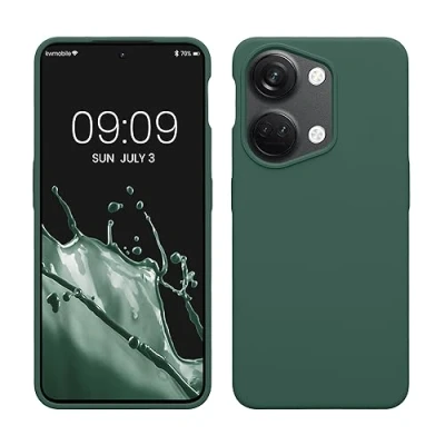 Image de kwmobile Housse Compatible avec OnePlus Nord 3 5G Coque de téléphone Protection Souple en TPU Silicone Vert Sapin