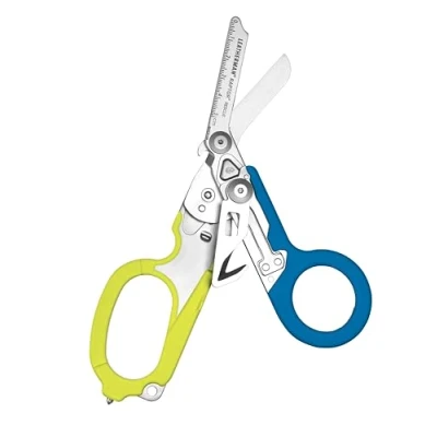 Image de Leatherman Raptor Rescue Ciseaux de sauvetage multifonctions avec 6 fonctions pratiques Idéal pour une utilisation professionnelle dans les services d&#039;urgence ou tâches quotidiennes Bleu et