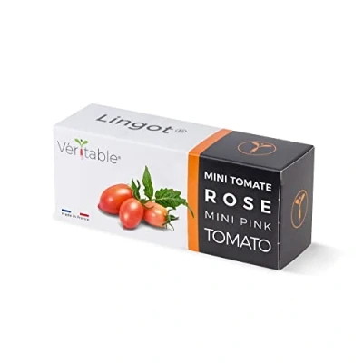 Image de Lingot® Mini Tomate Rose Compatible Potager d&#039;Intérieur Véritable® et Exky® Recharge prête à l&#039;emploi Substrat avec Graines Intégrées…