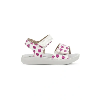Image de Geox Garçon Fille B Sandal LIGHTFLOPPY, White/Fuchsia, 26 EU