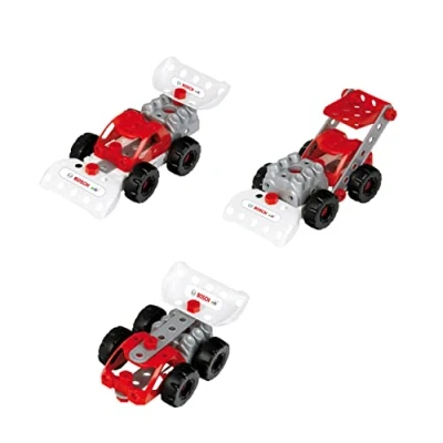Image de Theo Klein 8793 Bosch 3 in 1Set de Construction Racing Team,pour Construire différents véhicules Course avec des fiches pour modèles Jouet Enfants à partir Ans