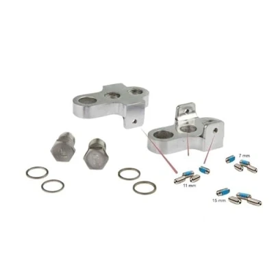 Image de Mirage Raccourcisseurs de manivelle avec boulon en acier inoxydable aluminium t6 argenté