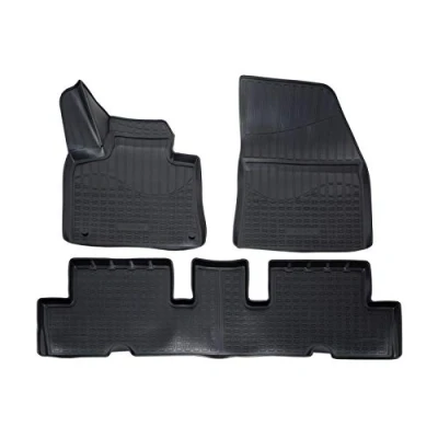 Image de Tapis de Sol en Caoutchouc TPE Toutes Saisones pour C4 Grand Picasso Depuis 2014 / Spacetourer 2018, Système Fixation, Bord Haut, Noir, Antidérapant, Saisons
