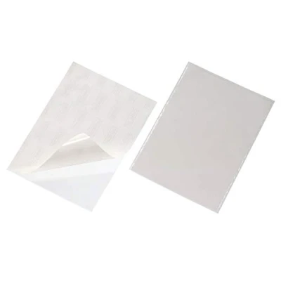 Image de Durable 829619 Pochette Autocollante Pocketfix, pour Documents A4, 50 Pièces, Transparente