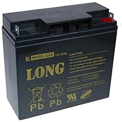 Image de LONG PBLO 12V020 F3AD Batterie plomb acide 12 V 20 Ah F3 DeepCycle (WP20 12IE) Noir