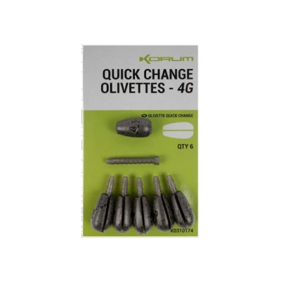 Image de Korum Quick Change Olivettes Maat : 5gr